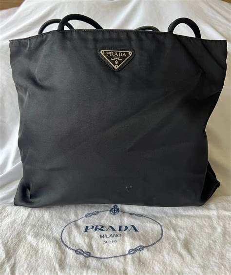 crochet prada tote|Prada nylon tote sale.